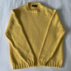 XL Yellow Brooks Brothers crew neck sweater